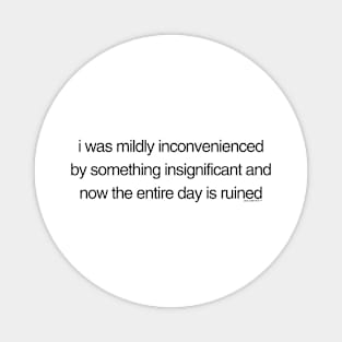I was mildly inconvenienced Magnet